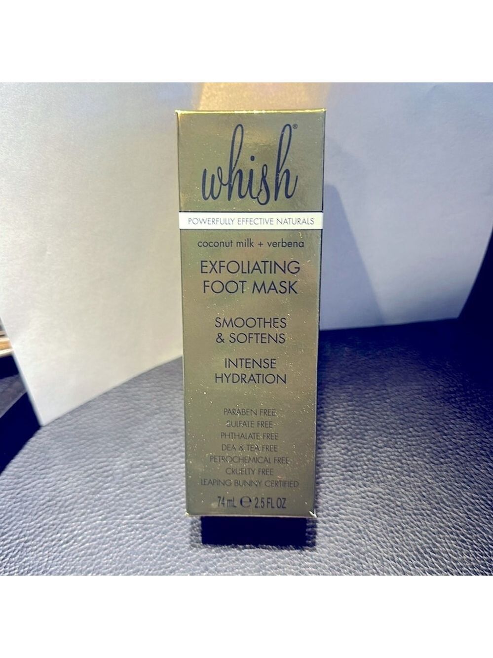 NEW Whish Coconut Milk Foot Mask Exfoliating 2.5oz NIB